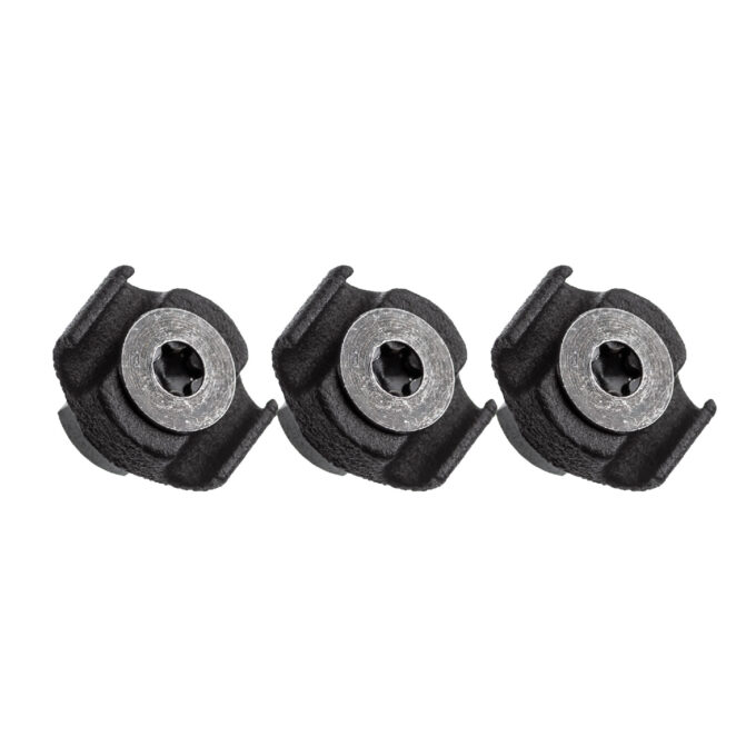 Micro Cable Clip - 3 Pack, Dual Channel (Black)