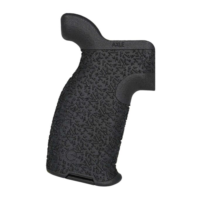 Axle Grip for AR-15, Compact Size, Aggressive Texture - Black