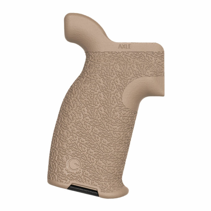 Axle Grip for AR-15, Compact Size, Standard Texture - FDE