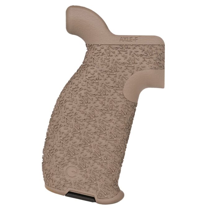 Axle Grip for AR-15, Full Size, Aggressive Texture - FDE